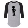Unisex Three-Quarter Raglan Sleeve Baseball Jersey T-Shirt Thumbnail
