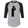 Unisex Three-Quarter Raglan Sleeve Baseball Jersey T-Shirt Thumbnail