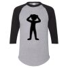 Unisex Three-Quarter Raglan Sleeve Baseball Jersey T-Shirt Thumbnail