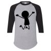 Unisex Three-Quarter Raglan Sleeve Baseball Jersey T-Shirt Thumbnail