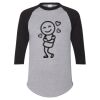 Unisex Three-Quarter Raglan Sleeve Baseball Jersey T-Shirt Thumbnail