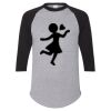 Unisex Three-Quarter Raglan Sleeve Baseball Jersey T-Shirt Thumbnail