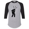 Unisex Three-Quarter Raglan Sleeve Baseball Jersey T-Shirt Thumbnail