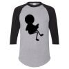 Unisex Three-Quarter Raglan Sleeve Baseball Jersey T-Shirt Thumbnail