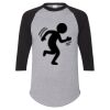Unisex Three-Quarter Raglan Sleeve Baseball Jersey T-Shirt Thumbnail