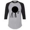 Unisex Three-Quarter Raglan Sleeve Baseball Jersey T-Shirt Thumbnail