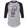 Unisex Three-Quarter Raglan Sleeve Baseball Jersey T-Shirt Thumbnail