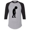 Unisex Three-Quarter Raglan Sleeve Baseball Jersey T-Shirt Thumbnail