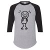 Unisex Three-Quarter Raglan Sleeve Baseball Jersey T-Shirt Thumbnail
