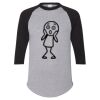 Unisex Three-Quarter Raglan Sleeve Baseball Jersey T-Shirt Thumbnail