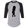 Unisex Three-Quarter Raglan Sleeve Baseball Jersey T-Shirt Thumbnail