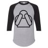 Unisex Three-Quarter Raglan Sleeve Baseball Jersey T-Shirt Thumbnail