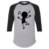Unisex Three-Quarter Raglan Sleeve Baseball Jersey T-Shirt Thumbnail