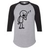 Unisex Three-Quarter Raglan Sleeve Baseball Jersey T-Shirt Thumbnail