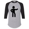 Unisex Three-Quarter Raglan Sleeve Baseball Jersey T-Shirt Thumbnail