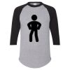 Unisex Three-Quarter Raglan Sleeve Baseball Jersey T-Shirt Thumbnail