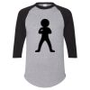Unisex Three-Quarter Raglan Sleeve Baseball Jersey T-Shirt Thumbnail