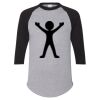 Unisex Three-Quarter Raglan Sleeve Baseball Jersey T-Shirt Thumbnail