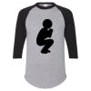 Unisex Three-Quarter Raglan Sleeve Baseball Jersey T-Shirt Thumbnail