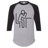 Unisex Three-Quarter Raglan Sleeve Baseball Jersey T-Shirt Thumbnail