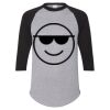 Unisex Three-Quarter Raglan Sleeve Baseball Jersey T-Shirt Thumbnail