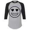 Unisex Three-Quarter Raglan Sleeve Baseball Jersey T-Shirt Thumbnail