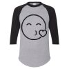 Unisex Three-Quarter Raglan Sleeve Baseball Jersey T-Shirt Thumbnail