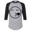 Unisex Three-Quarter Raglan Sleeve Baseball Jersey T-Shirt Thumbnail
