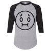 Unisex Three-Quarter Raglan Sleeve Baseball Jersey T-Shirt Thumbnail