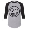 Unisex Three-Quarter Raglan Sleeve Baseball Jersey T-Shirt Thumbnail