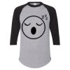 Unisex Three-Quarter Raglan Sleeve Baseball Jersey T-Shirt Thumbnail