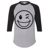Unisex Three-Quarter Raglan Sleeve Baseball Jersey T-Shirt Thumbnail