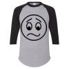 Unisex Three-Quarter Raglan Sleeve Baseball Jersey T-Shirt Thumbnail