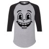 Unisex Three-Quarter Raglan Sleeve Baseball Jersey T-Shirt Thumbnail