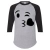 Unisex Three-Quarter Raglan Sleeve Baseball Jersey T-Shirt Thumbnail
