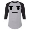 Unisex Three-Quarter Raglan Sleeve Baseball Jersey T-Shirt Thumbnail