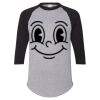 Unisex Three-Quarter Raglan Sleeve Baseball Jersey T-Shirt Thumbnail