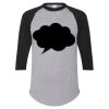 Unisex Three-Quarter Raglan Sleeve Baseball Jersey T-Shirt Thumbnail