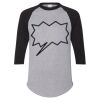 Unisex Three-Quarter Raglan Sleeve Baseball Jersey T-Shirt Thumbnail