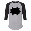 Unisex Three-Quarter Raglan Sleeve Baseball Jersey T-Shirt Thumbnail