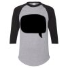 Unisex Three-Quarter Raglan Sleeve Baseball Jersey T-Shirt Thumbnail