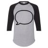 Unisex Three-Quarter Raglan Sleeve Baseball Jersey T-Shirt Thumbnail
