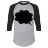 Unisex Three-Quarter Raglan Sleeve Baseball Jersey T-Shirt Thumbnail