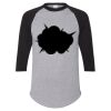 Unisex Three-Quarter Raglan Sleeve Baseball Jersey T-Shirt Thumbnail