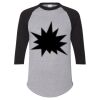 Unisex Three-Quarter Raglan Sleeve Baseball Jersey T-Shirt Thumbnail