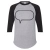 Unisex Three-Quarter Raglan Sleeve Baseball Jersey T-Shirt Thumbnail