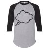 Unisex Three-Quarter Raglan Sleeve Baseball Jersey T-Shirt Thumbnail