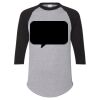 Unisex Three-Quarter Raglan Sleeve Baseball Jersey T-Shirt Thumbnail