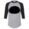 Unisex Three-Quarter Raglan Sleeve Baseball Jersey T-Shirt Thumbnail