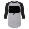 Unisex Three-Quarter Raglan Sleeve Baseball Jersey T-Shirt Thumbnail